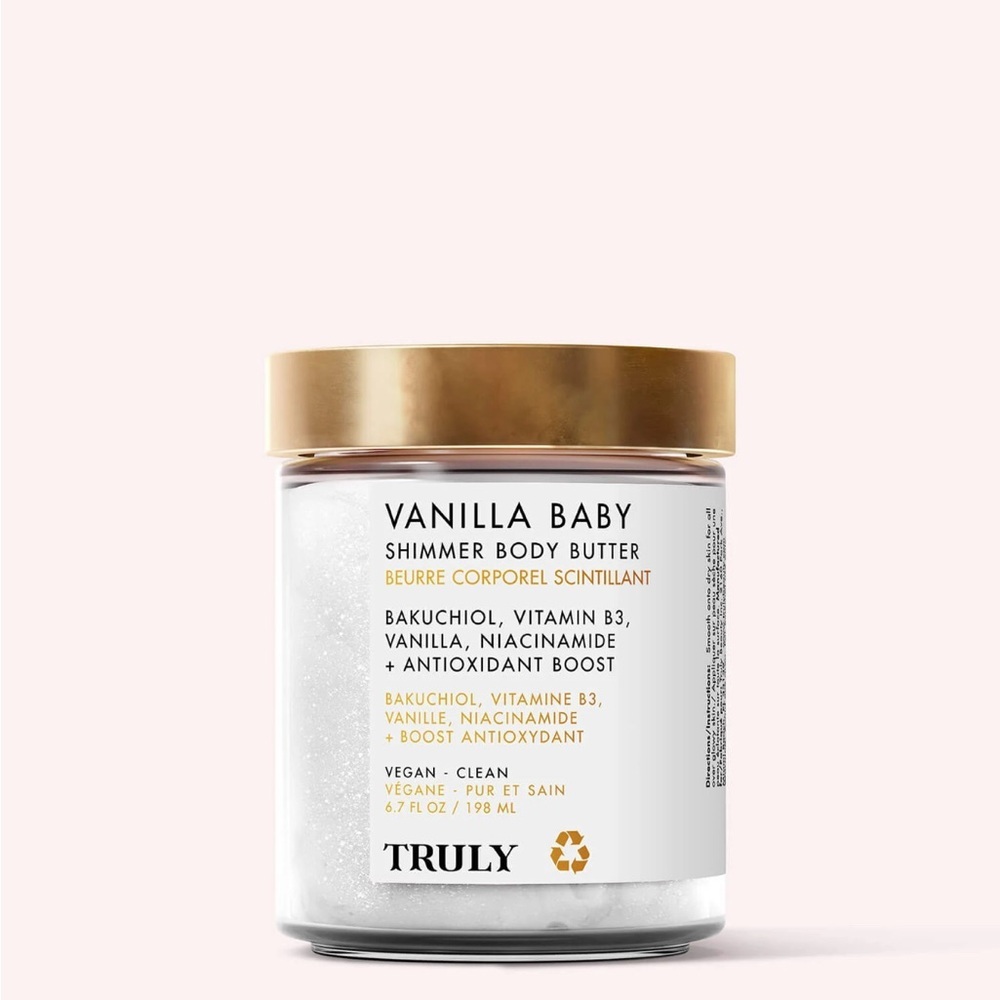 TRULY Vanilla Baby Shimmer Body Butter 6.7 fl oz NEW